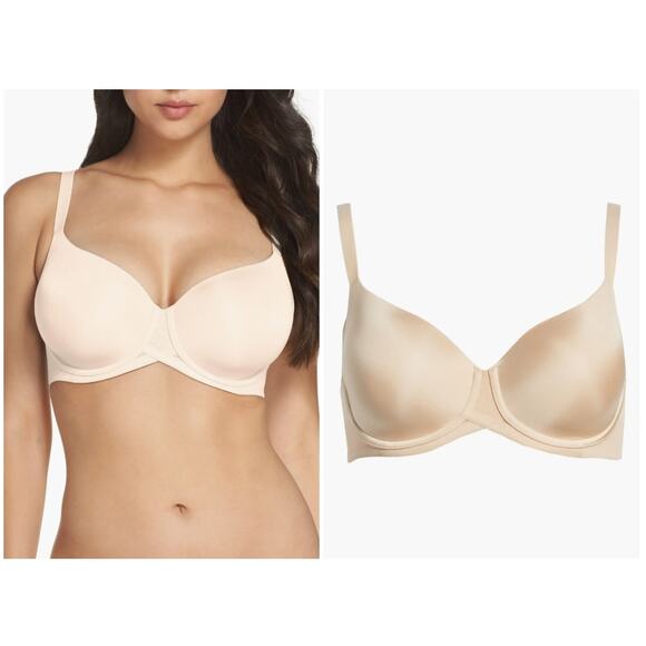 Wacoal Ultimate Side Smoother Underwire T-Shirt Bra Women’s 38DD Cream Tan - Picture 1 of 12